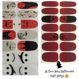 TWO 🌸🌸 NEW Sets of Halloween Adhesive Nail Strips 🎃🎃